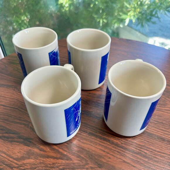 Vintage Morton Salt Mug Set of 4  When It Rains It Pours Advertising Collectible - Picture 10 of 14